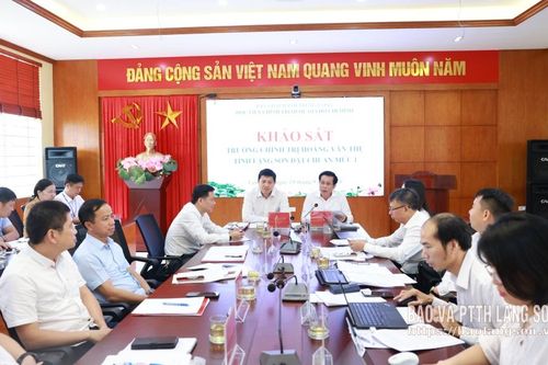 Khảo sát, đánh giá các nội dung về công nhận Trường Chính trị Hoàng Văn Thụ đạt chuẩn mức 1