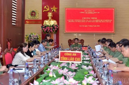 Bộ Công an khảo sát thành lập Trường Văn hóa Công an nhân dân số 8 tại Lào Cai