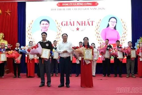 Púng Luông tổ chức chung kết Hội thi Bí thư Chi bộ giỏi năm 2026