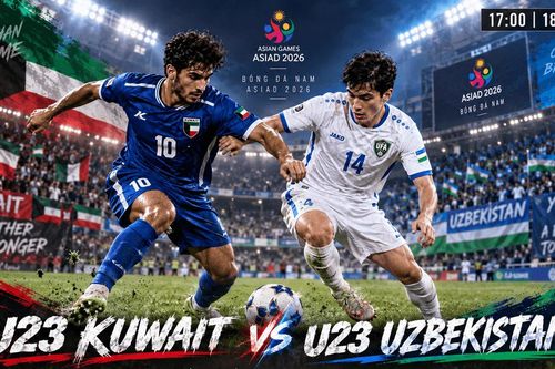 Trực tiếp tỉ số U23 Kuwait vs U23 Uzbekistan: Hàng thủ Kuwait trước sức ép lớn