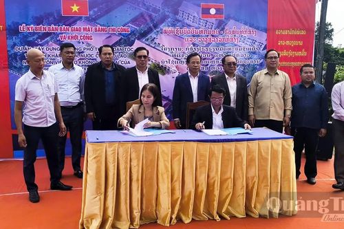 Khởi công xây dựng Trường phổ thông dân tộc tỉnh Khăm Muồn