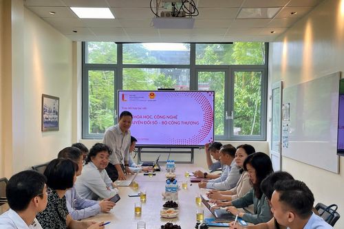 Cục Khoa học, Công nghệ và Chuyển đổi số làm việc với Đại học Bách khoa Hà Nội nhằm thúc đẩy hợp tác khoa học, công nghệ và đổi mới sáng tạo