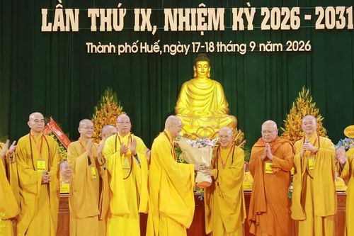 Huế: Hòa thượng Thích Huệ Phước được suy cử làm tân Trưởng ban Trị sự GHPGVN thành phố, nhiệm kỳ 2026-2031