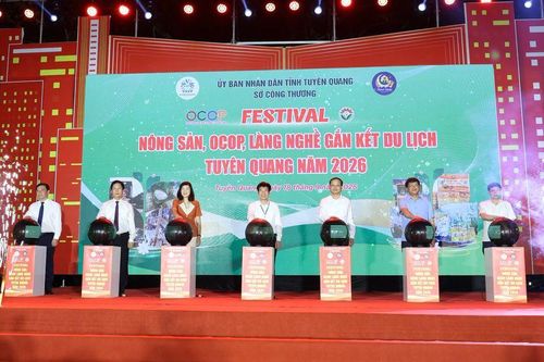 Tuyên Quang: Khai mạc Festival nông sản, OCOP, làng nghề gắn kết du lịch năm 2026