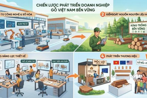 Ngành gỗ hướng tới mục tiêu xuất khẩu thương hiệu Việt