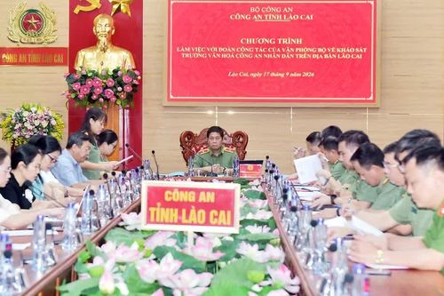 Khảo sát thành lập Trường Văn hóa Công an nhân dân tại Lào Cai