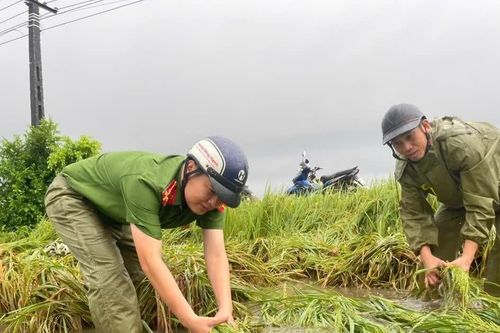 Công an Thanh Hoá bám tuyến xung yếu, ngăn dòng lũ dữ