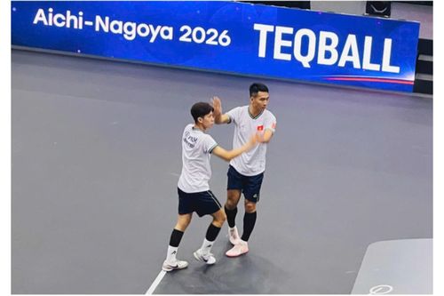 Đôi nam Teqball Việt Nam tranh HCĐ ASIAD 20
