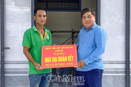 Xã Vĩnh Hậu hoàn thành 100% chỉ tiêu nhà Đại đoàn kết