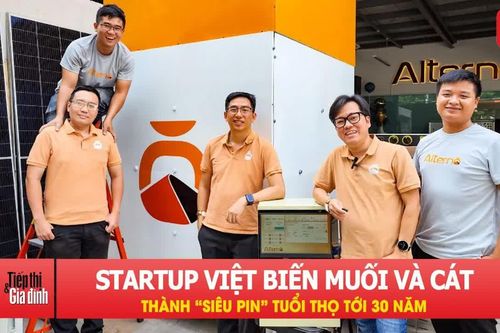 Startup Việt biến muối và cát thành 'siêu pin' tuổi thọ tới 30 năm