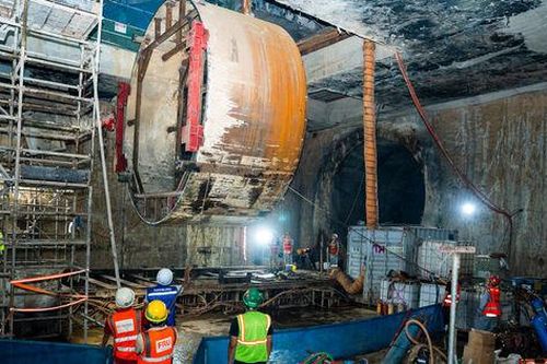 Tuyến metro Nhổn - ga Hà Nội tăng tốc thi công đoạn ngầm