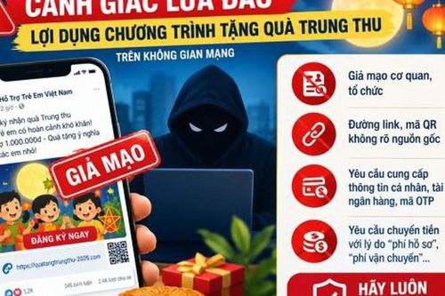 Cẩn trọng mất thông tin cá nhân từ chương trình tặng quà trung thu