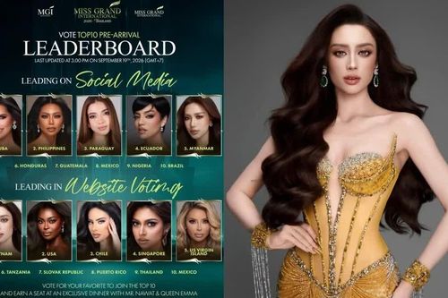 Hoa hậu Emoura Phạm lọt Top 10 Pre-Arrival của Miss Grand International 2026