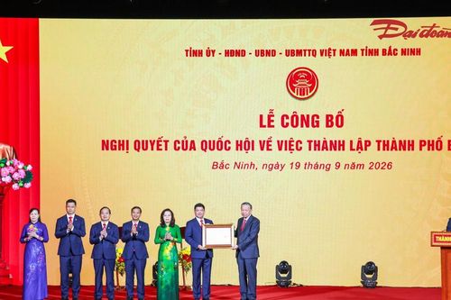 Bắc Ninh chính thức trở thành thành phố trực thuộc Trung ương từ ngày 20/9