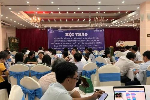 An Giang nâng cao năng lực ứng dụng công nghệ và AI cho CBQL, giáo viên THCS