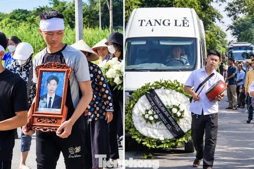 Người mẹ khóc ngất trước di ảnh con trai bị nước cuốn trôi xuống cống ở Hà Nội