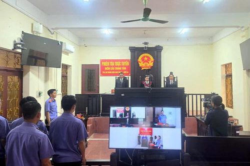 VKSND khu vực 2, tỉnh Sơn La phối hợp tổ chức phiên tòa xét xử trực tuyến