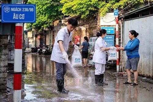Hà Nội giảm nguy cơ tái diễn tại các điểm úng ngập nặng ven đê