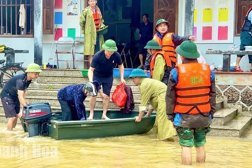 Xã Nông Cống kịp thời ứng phó mưa lũ, chăm lo tốt đời sống Nhân dân