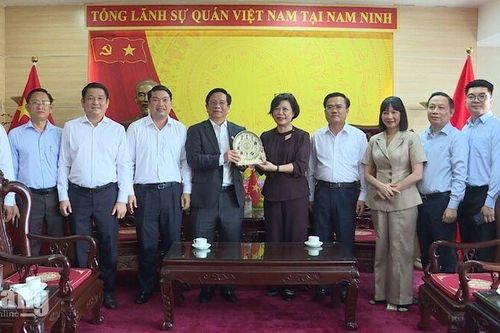 Đoàn công tác tỉnh An Giang chào xã giao Tổng Lãnh sự quán Việt Nam tại Nam Ninh