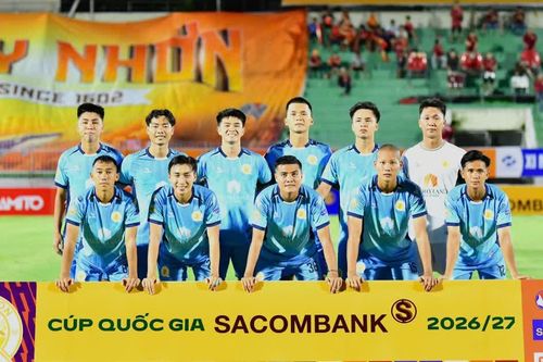 Quy Nhơn United dừng bước tại Cúp Quốc gia 2026/27 sau loạt luân lưu