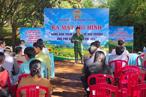 Phường Pleiku ra mắt mô hình nông dân tham gia bảo vệ môi trường