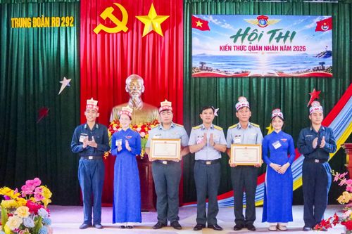 Trung đoàn 292 tổ chức hội thi kiến thức quân nhân