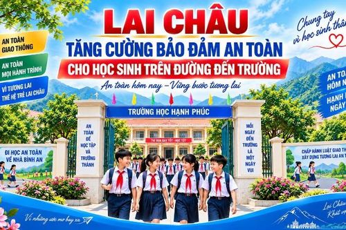 Lai Châu tăng cường bảo đảm an toàn cho học sinh trên đường đến trường