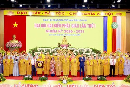 Đại hội Đại biểu Phật giáo tỉnh Lào Cai lần thứ I, nhiệm kỳ 2026 – 2031 thành công tốt đẹp
