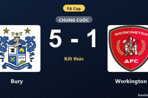 Bury thắng áp đảo Workington 5-1 tại vòng loại thứ hai FA Cup