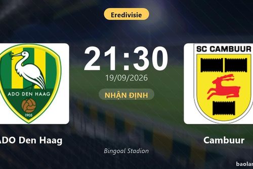 Nhận định ADO Den Haag vs Cambuur: Cả hai cùng khát thắng