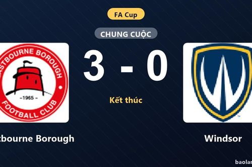 Eastbourne Borough đánh bại Windsor 3-0 tại vòng loại thứ hai FA Cup