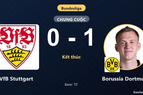 Hạ VfB Stuttgart, Borussia Dortmund bám sát ngôi đầu Bundesliga trong khi chủ nhà tụt lại