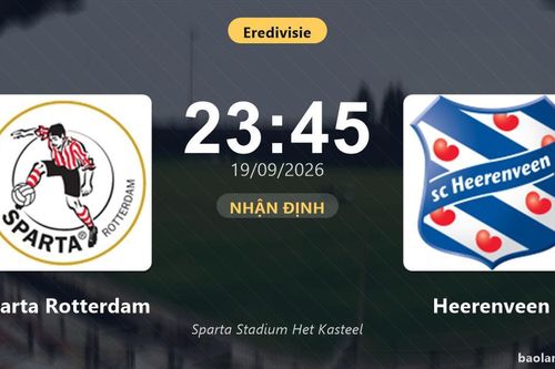 Nhận định Sparta Rotterdam vs Heerenveen: Cả hai cùng khát thắng