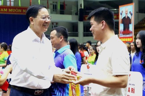 Khai mạc môn Bóng chuyền hơi Đại hội Thể dục thể thao tỉnh Thái Nguyên lần thứ X