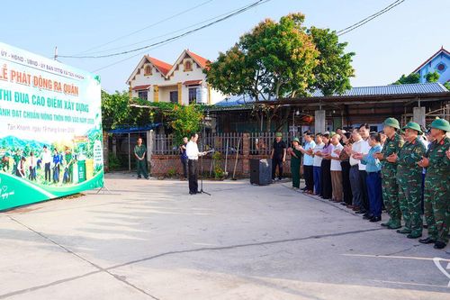 Tân Khánh phát động thi đua cao điểm xây dựng nông thôn mới