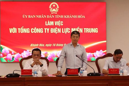 EVN kiến nghị Khánh Hoà gỡ các điểm nghẽn về mặt bằng, quy hoạch