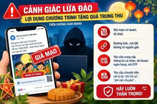 Cảnh giác thủ đoạn lừa đảo lợi dụng các chương trình tặng quà, hỗ trợ trẻ em dịp Tết Trung thu