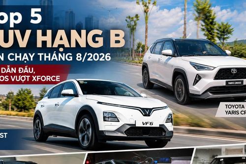Top 5 SUV hạng B bán chạy tháng 8/2026: VF 6 dẫn đầu, Seltos vượt Xforce
