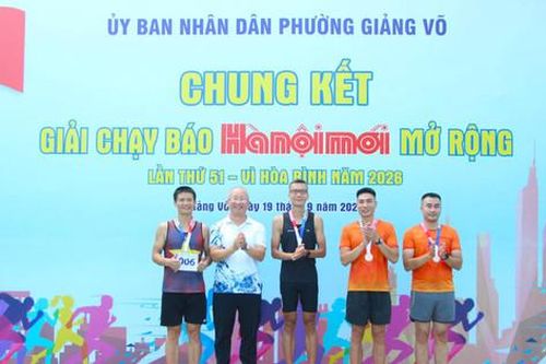 Phường Giảng Võ: Lan tỏa tinh thần tập luyện thể dục, thể thao thông qua Giải chạy Báo Hànộimới