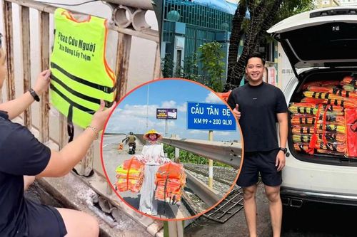Chàng trai treo 200 áo phao cứu người trên các cây cầu ở Hưng Yên