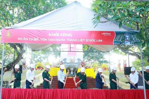 Khởi công tu bổ, tôn tạo Nghĩa trang liệt sĩ Dốc Lim