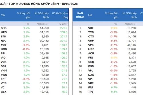 Khối ngoại gom ròng mạnh 1.200 tỷ trong phiên đánh cồng đón thị trường Việt Nam nâng hạng