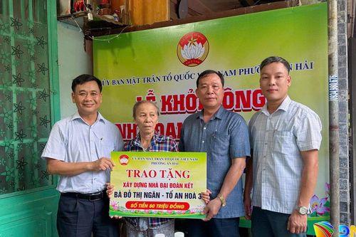 Phường An Hải khởi công xây dựng nhà Đại đoàn kết cho hộ nghèo