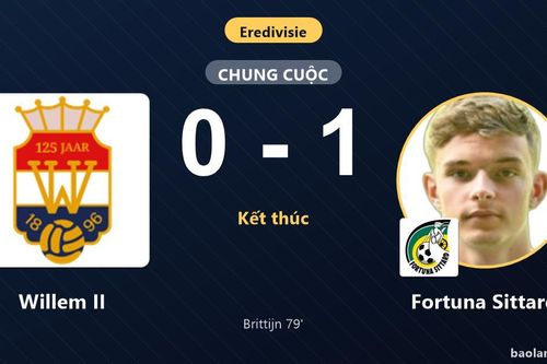 Hạ Willem II 1-0, Fortuna Sittard lên thứ 8, đẩy chủ nhà chôn chân áp chót