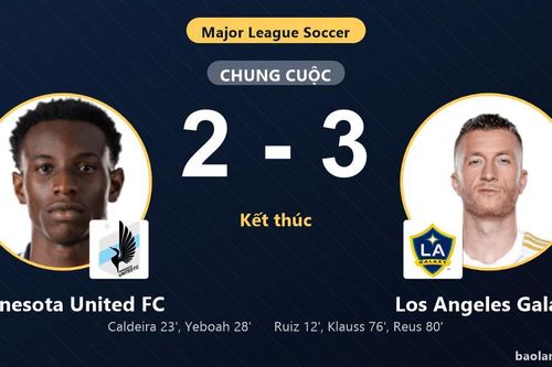 Thua ngược Los Angeles Galaxy, Minnesota United FC vẫn cùng đối thủ giành vé vào vòng 1/16