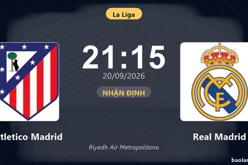 Nhận định Atletico Madrid vs Real Madrid: Đại chiến nhóm đầu