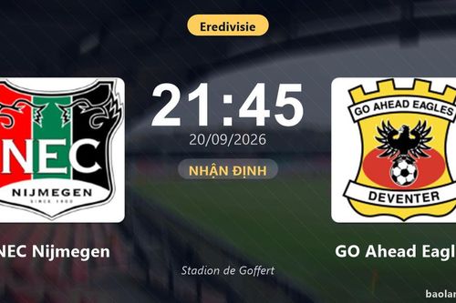 Nhận định NEC Nijmegen vs GO Ahead Eagles: Điểm nóng cuộc đua tốp đầu