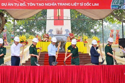 Khởi công tu bổ, tôn tạo Nghĩa trang liệt sĩ Dốc Lim