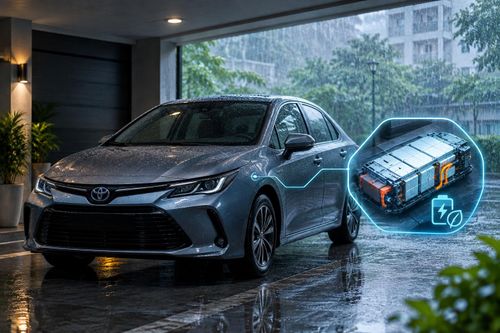Để xe hybrid nhiều ngày trong mùa mưa, pin có nhanh xuống cấp?